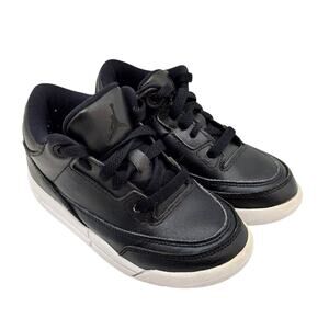 Air Jordan Retro 3 Shoes 429487-020 Black/White US 11C Toddler Shoe